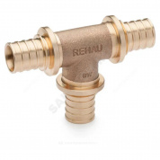 Тройник для PE-X труб аксиальный бронза RAUTITAN PLATINUM RX Rehau