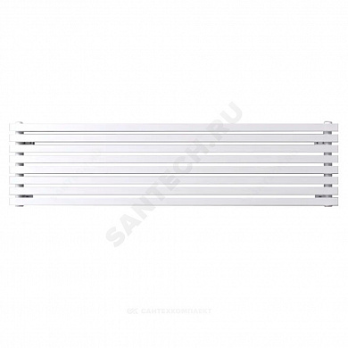 Радиатор трубчатый QUADRUM 30 H 2-1250 без т/клапана с нижней подводкой разнесенное ВР G 1/2" 2-трубный RAL1T104S9016 (Белый МУАР) КЗТО