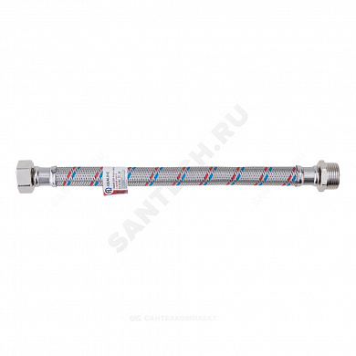 Подводка гибкая для воды нержавеющая оплетка 3/4" г-ш ГИГАНТ AQUALINE
