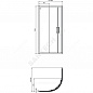 Ограждение душевое CONNECT 2 Corner Quadrant Ideal Standard