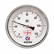 Термометр биметаллический осевой Дк100 -30+50С L=64мм G1/2" БТ-51.220 Росма 00000005126