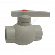 Кран шаровой PP-R серый Дн 20 внутренняя пайка OPTIMA VALFEX VALF 10145020Г