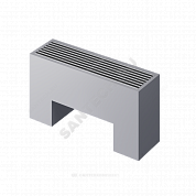 Конвектор напольный STEP 3-N-SS-LG-NA 180х180х700 бок/п Silver Satin (серебристый) Heaton