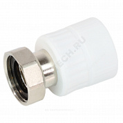 Муфта PP-R комбинированная белая Дн 25х1/2" с накидной гайкой VALFEX 10139225