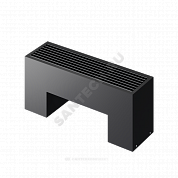 Конвектор напольный STEP 2-N-BL-LG-BL 130х180х800 бок/п Noir Sable (черный) Heaton