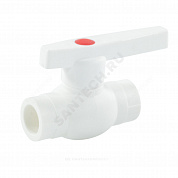 Кран шаровой PP-R белый Дн 50 внутренняя пайка OPTIMA VALFEX VALF 10145050