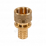 Муфта для PE-X труб аксиальная латунь Дн 20х3/4" ВР MX Рехау 11096921001