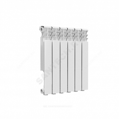 Радиатор секционный алюминиевый Delta Plus 500 RAL 9016 (белый) Ogint