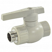 Кран шаровой PP-R серый Дн 32х1" НР VALFEX 10144232Г