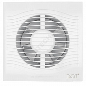 Вентилятор накладной пластик D150 с обратным клапаном белый DICITI SLIM 6C