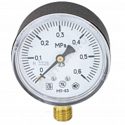 Манометр МП-63 радиальный Дк63мм 0-0,6 МПа кл.2,5 М12х1,5 ЗАВОД ТЕПЛОТЕХНИЧЕСКИХ ПРИБОРОВ