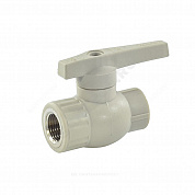 Кран шаровой PP-R серый Дн 25х3/4" ВР VALFEX 10142534Г