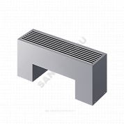Конвектор напольный STEP 2-N-SS-LG-NA 130х180х1400 бок/п Silver Satin (серебристый) Heaton