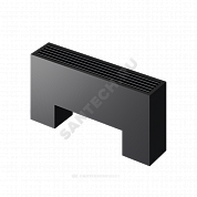 Конвектор напольный STEP 3-N-BL-LG-BL 180х130х1200 бок/п Noir Sable (черный) Heaton