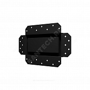 Решетка вентиляционная сталь 300х200 Matt black Эра 3020SGR