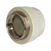 Муфта PP-R комбинированная под ключ серая Дн 50х1 1/2" ВР RTP (РосТурПласт) 10941