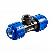 Тройник компрессионный ПЭ Дн 40х3/4"х40 ВР Ру16 ТПК-АКВА 52403440