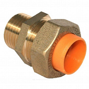 Муфта латунь 20Aх3/4" обжим/НР для газоснабжения STAHLMANN SSMG2003/4BGZ