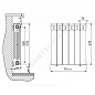 Радиатор секционный биметаллический Base 500 RAL 9016 (белый) RIFAR