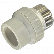 Муфта PP-R комбинированная под ключ серая Дн 40х1 1/2" НР VALFEX 10135240Г