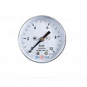 Манометр МД02 осевой Дк63мм 0-1,6 МПа кл.2,5 G1/4" ЭКОМЕРА МД02-63-G-1,6МПа-ОИ