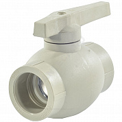 Кран шаровой PP-R серый Дн 25 внутренняя пайка VALFEX 10144025Г