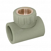 Тройник PP-R комбинированный серый Дн 32х1" ВР RTP (РосТурПласт) 10989