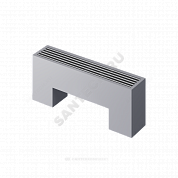 Конвектор напольный STEP 2-N-SS-LG-NA 130х130х1600 бок/п Silver Satin (серебристый) Heaton
