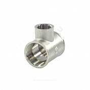 Тройник латунь никель переходной Ду 25х15х25 (1"х1/2"х1") ВР/ВР SantechSystems