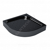 Поддон душевой акриловый четверть круга Classic BLACK N 900х900х160 с противоскользящим покрытием МетаКам АПS_013574