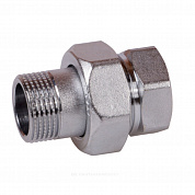 Соединитель латунь хром американка Ду 40 (1 1/2") прямой ВР/НР R18 Giacomini R18X017