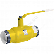 Кран шаровой сталь газ КШ.Ц.П.GAS Ду 20 Ру40 п/привар L=200мм LD КШ.Ц.П.GAS.020.040.Н/П.02