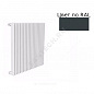 Радиатор трубчатый Параллели В1-2000 шаг 25мм с т/клапаном с нижней подводкой лев ВР G 1/2" 1-трубный RAL 7016 (Антрацитово-серый) КЗТО