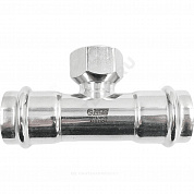 Тройник сталь нерж AISI 304 Дн 22х1/2"х22 пресс/ВР SantechSystems