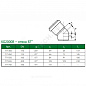 Отвод зелёный PP-MD KG2000 KG2000B Ostendorf