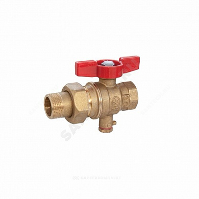 Кран шаровой R859T для термодатчика ВР/"американка" Giacomini