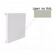 Радиатор трубчатый Параллели В1-500 шаг 25мм 20 секций с т/клапаном с нижней подводкой прав ВР G 1/2" RAL 7044 (Серый шёлк) КЗТО