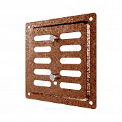 Решетка вентиляционная сталь оц 100х100 Antique copper Эра 1010MER