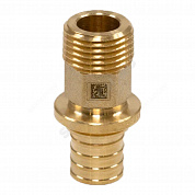 Муфта для PE-X труб аксиальная латунь Дн 50х1 1/2" НР MX Рехау 11093251001