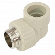 Угольник PP-R комбинированный серый Дн 32х1" НР VALFEX 10126032Г