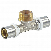 Тройник МП латунь пресс Дн 20х1/2"х20 НР ГОСТ 32415-2013 8012 Aquasfera 8012-02