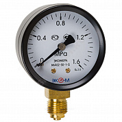 Манометр МД02 радиальный Дк50мм 0-0,4 МПа кл.2,5 G1/4" ЭКОМЕРА МД02-50-G-0,4МПа-РИ